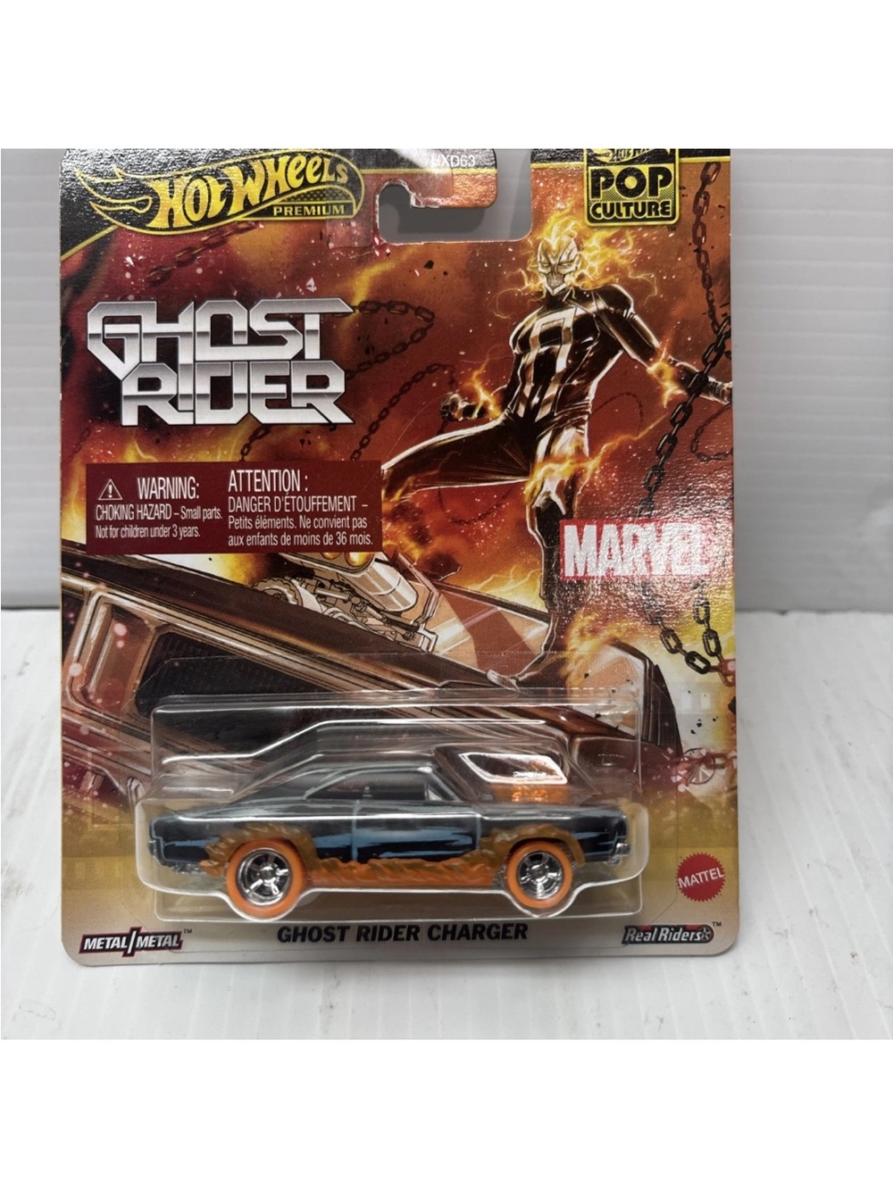 2025 Hot Wheels Premium Pop Culture Ghost Rider Charger Marvel 1:64 Diecast Car